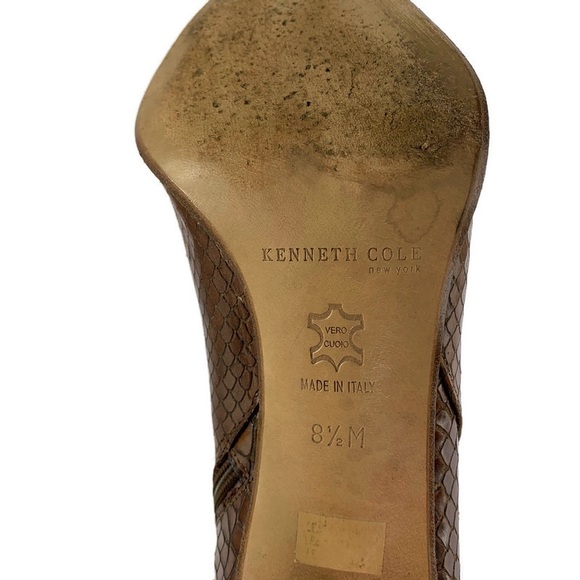 Kenneth Cole Snake Pattern Ankle Boots Size 8.5M - Picture 12 of 12